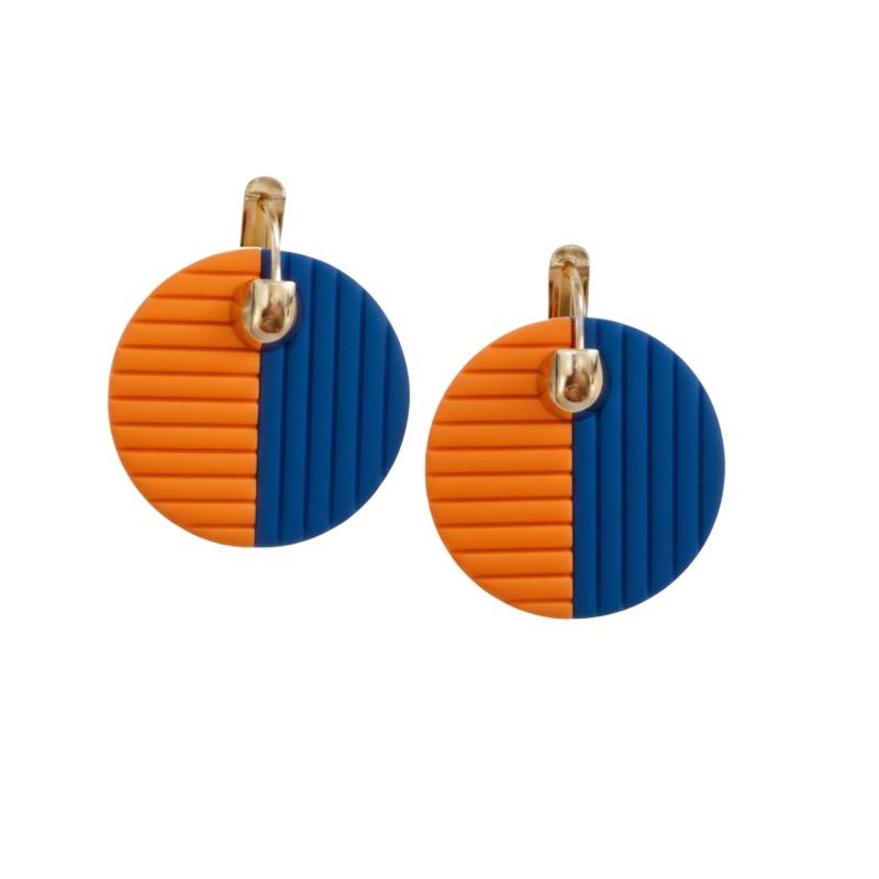 Ultramarine Blue and Orange