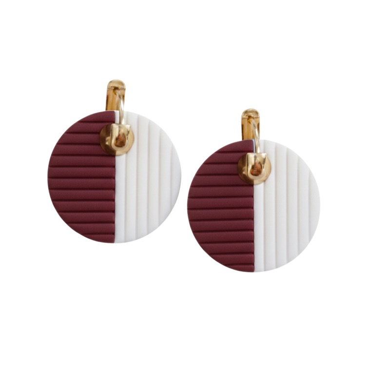 White and Maroon