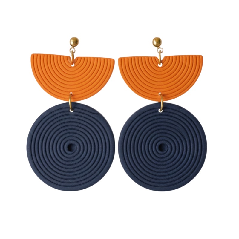 Navy and Orange
