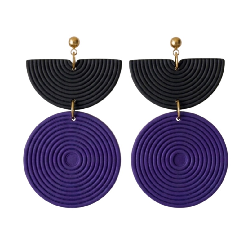 Purple and Black