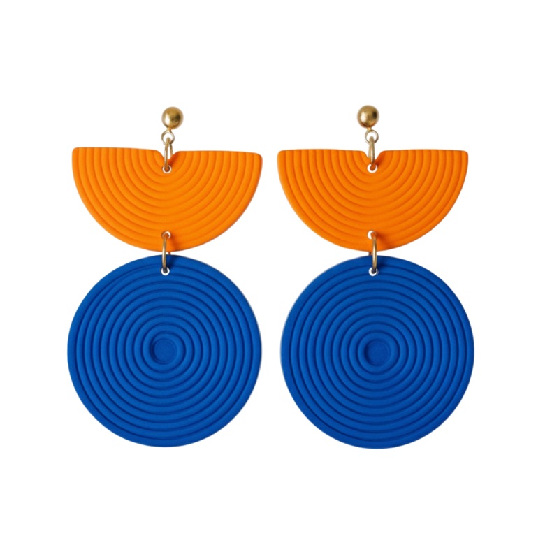 Ultramarine Blue and Orange
