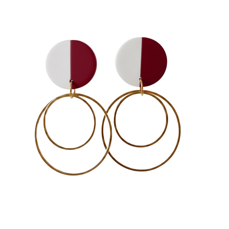 Cardinal Red and White