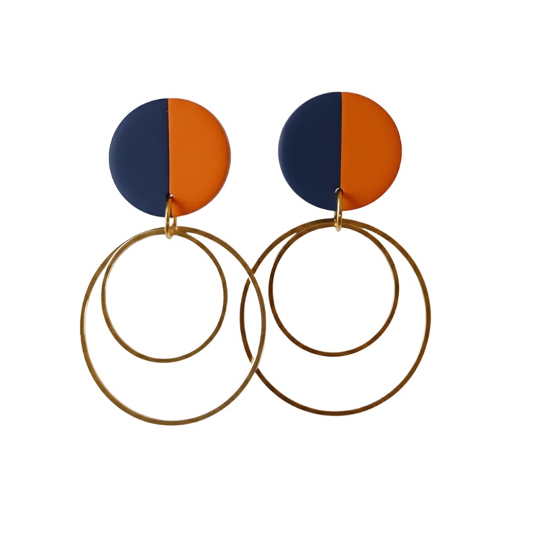 Navy and Orange