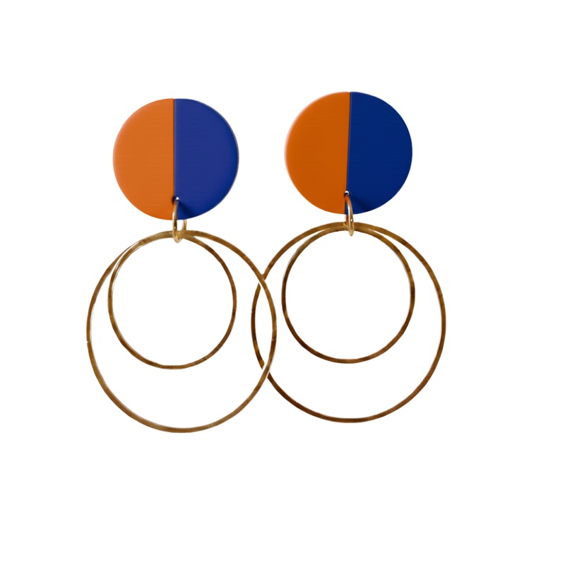 Ultramarine Blue and Orange