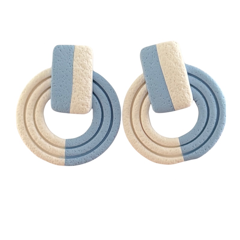 Pale Blue and White