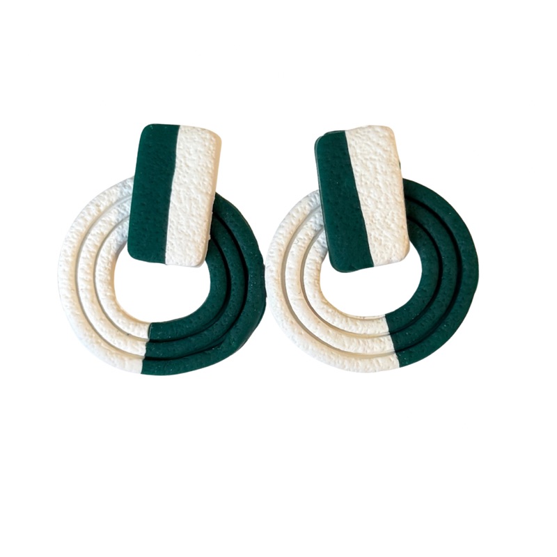 Forest Green and White