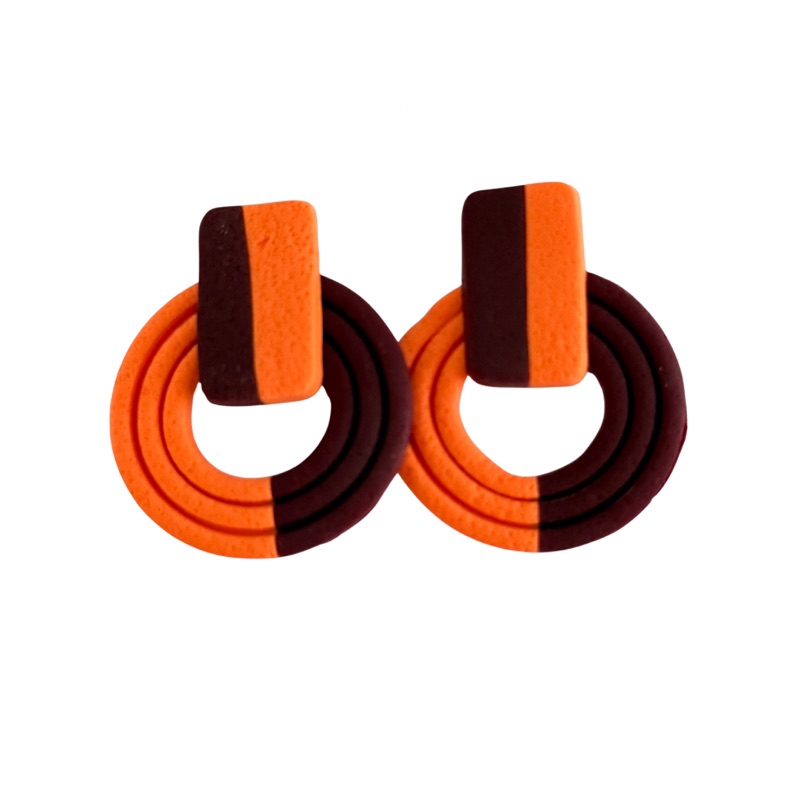 Maroon and Orange