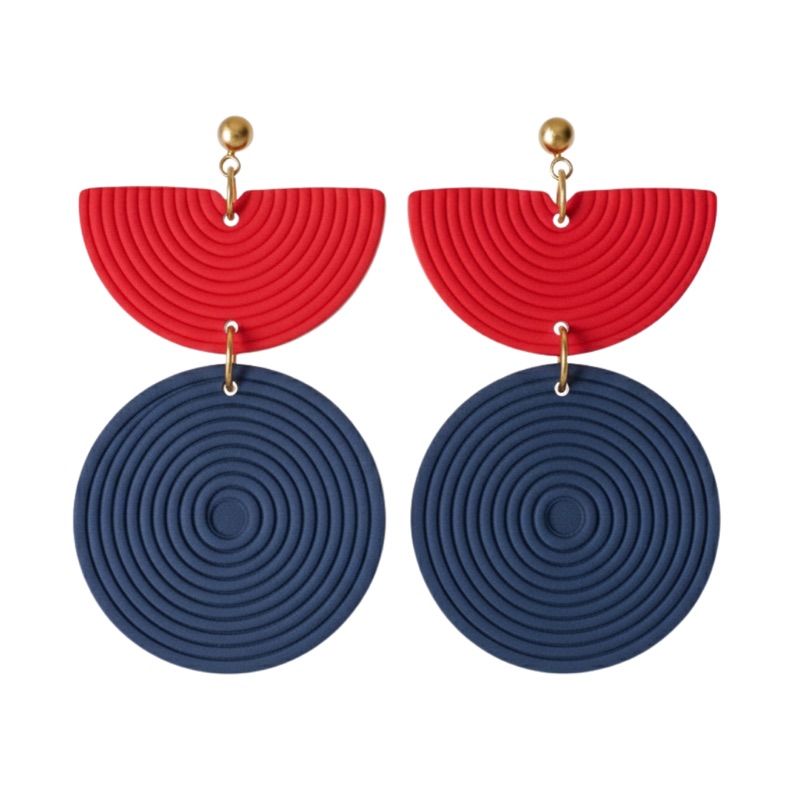 Navy and Red