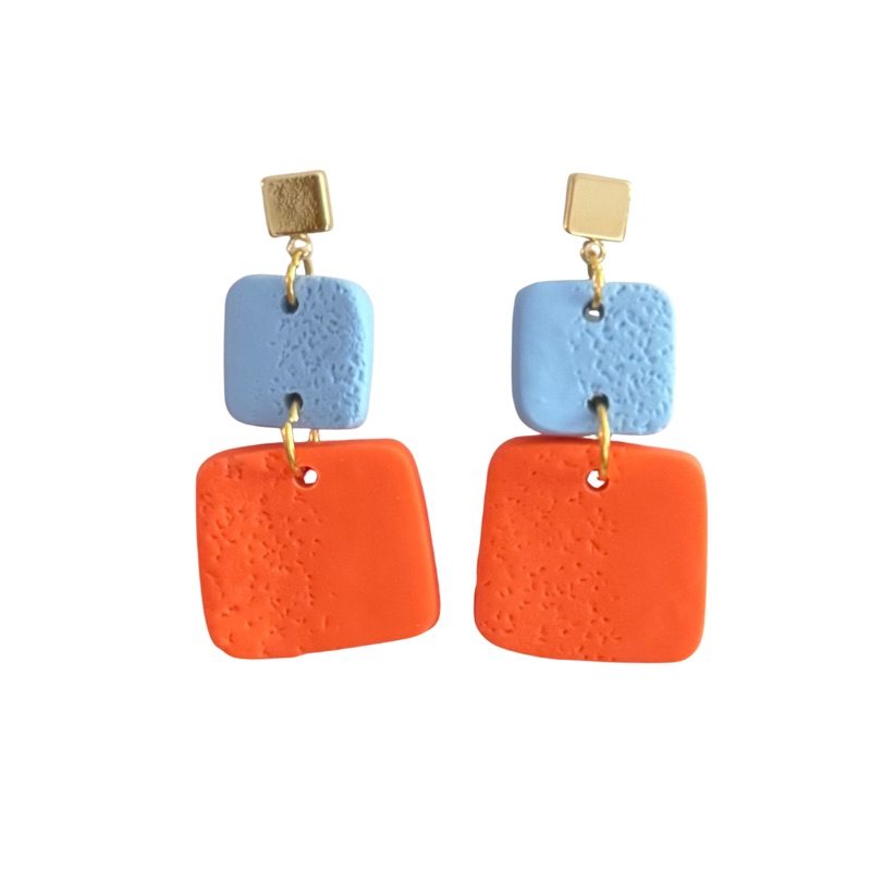 Pale Blue and Orange
