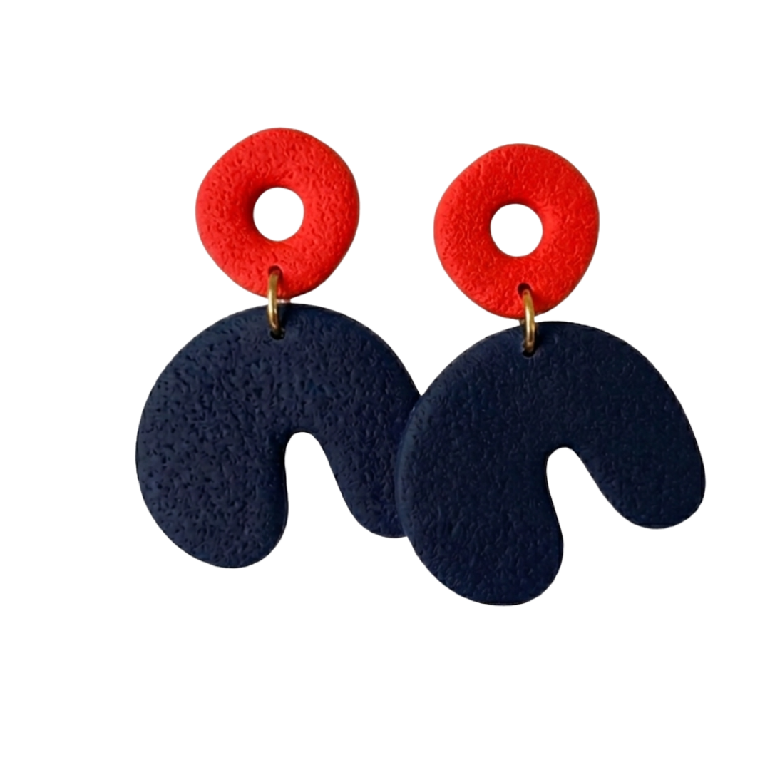 Navy and Red