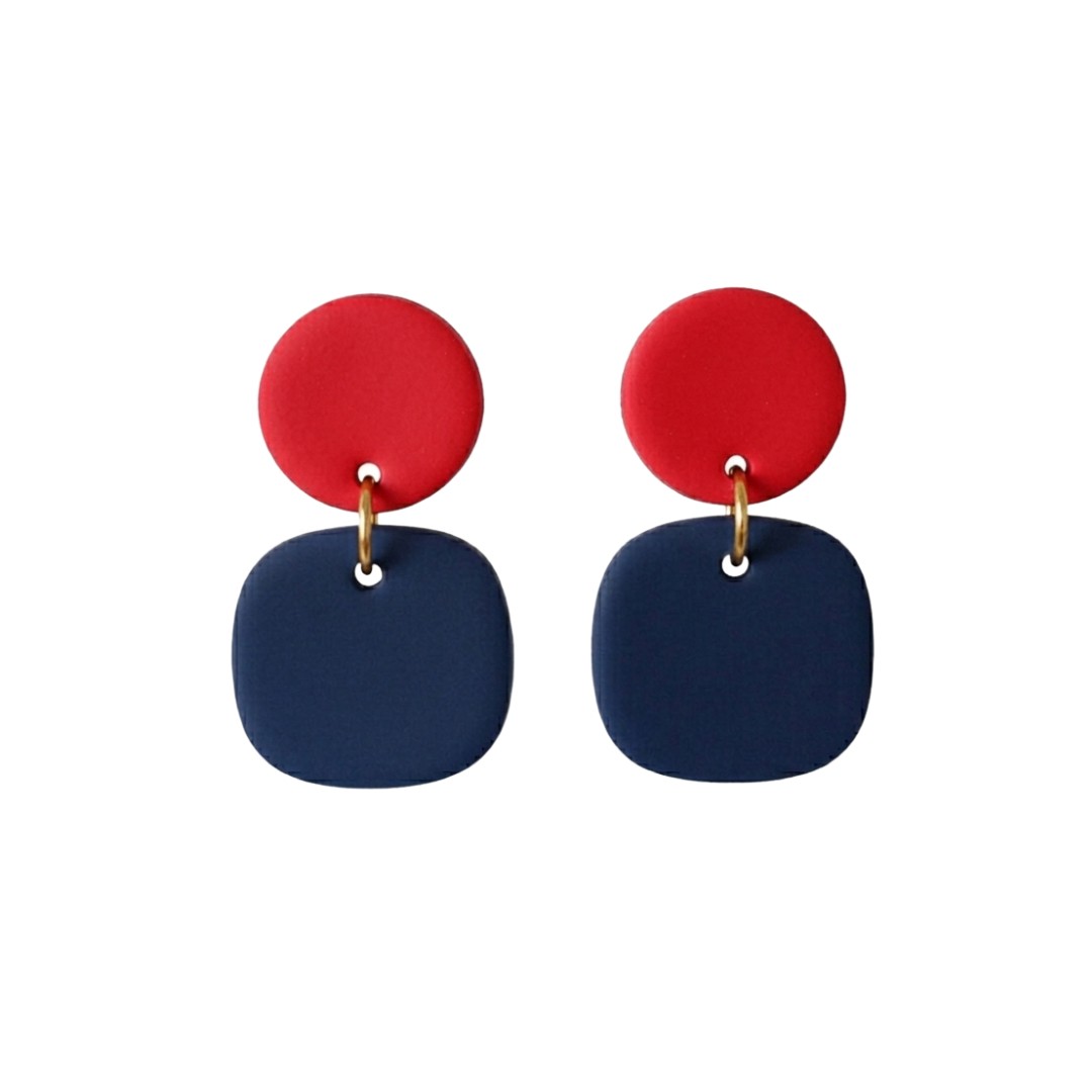 Navy and Red