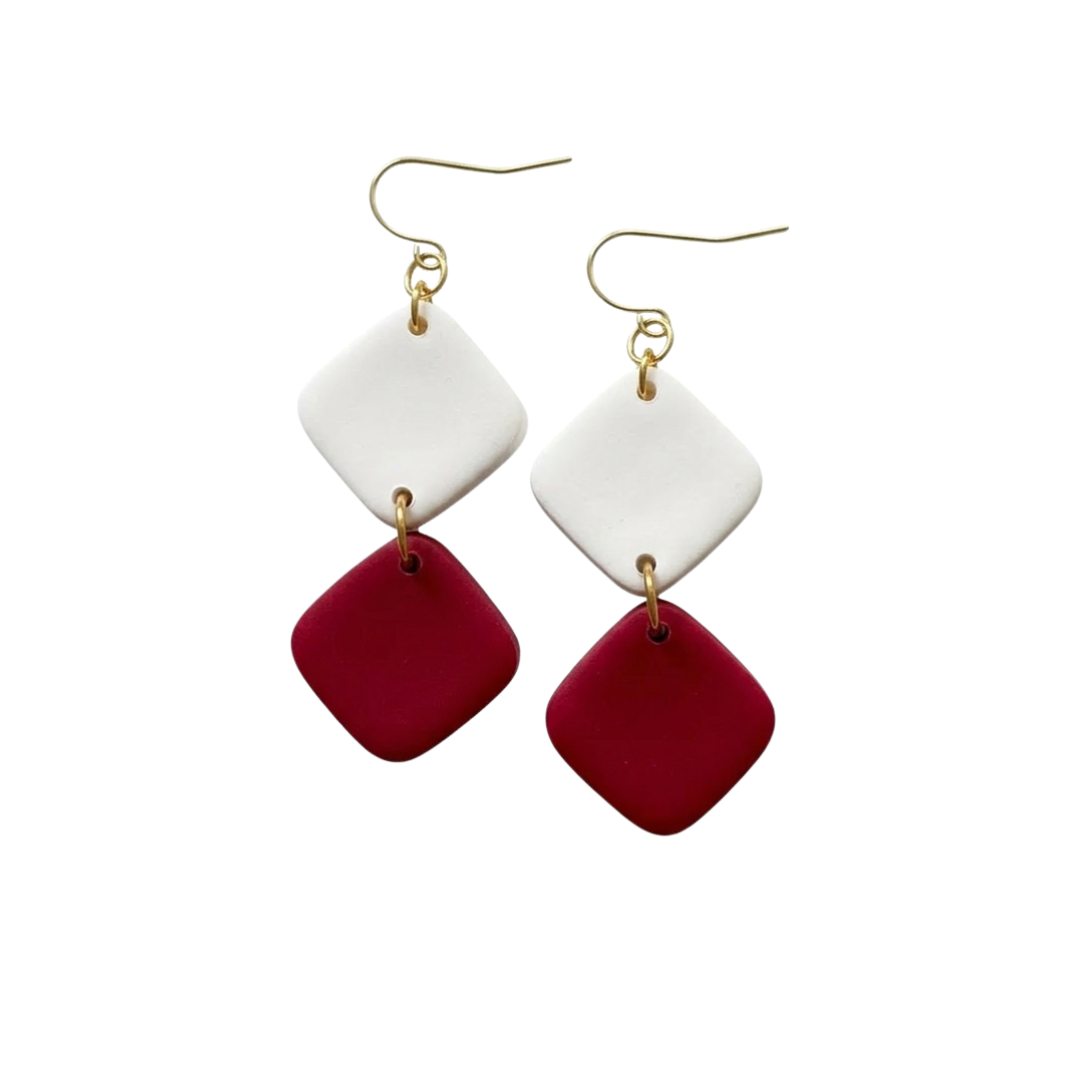 Cardinal Red and White