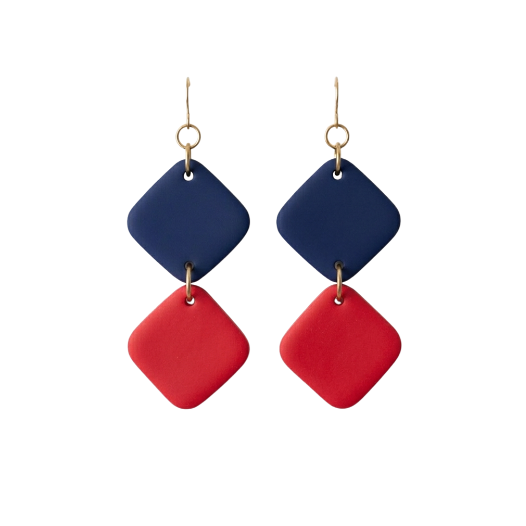 Navy and Red