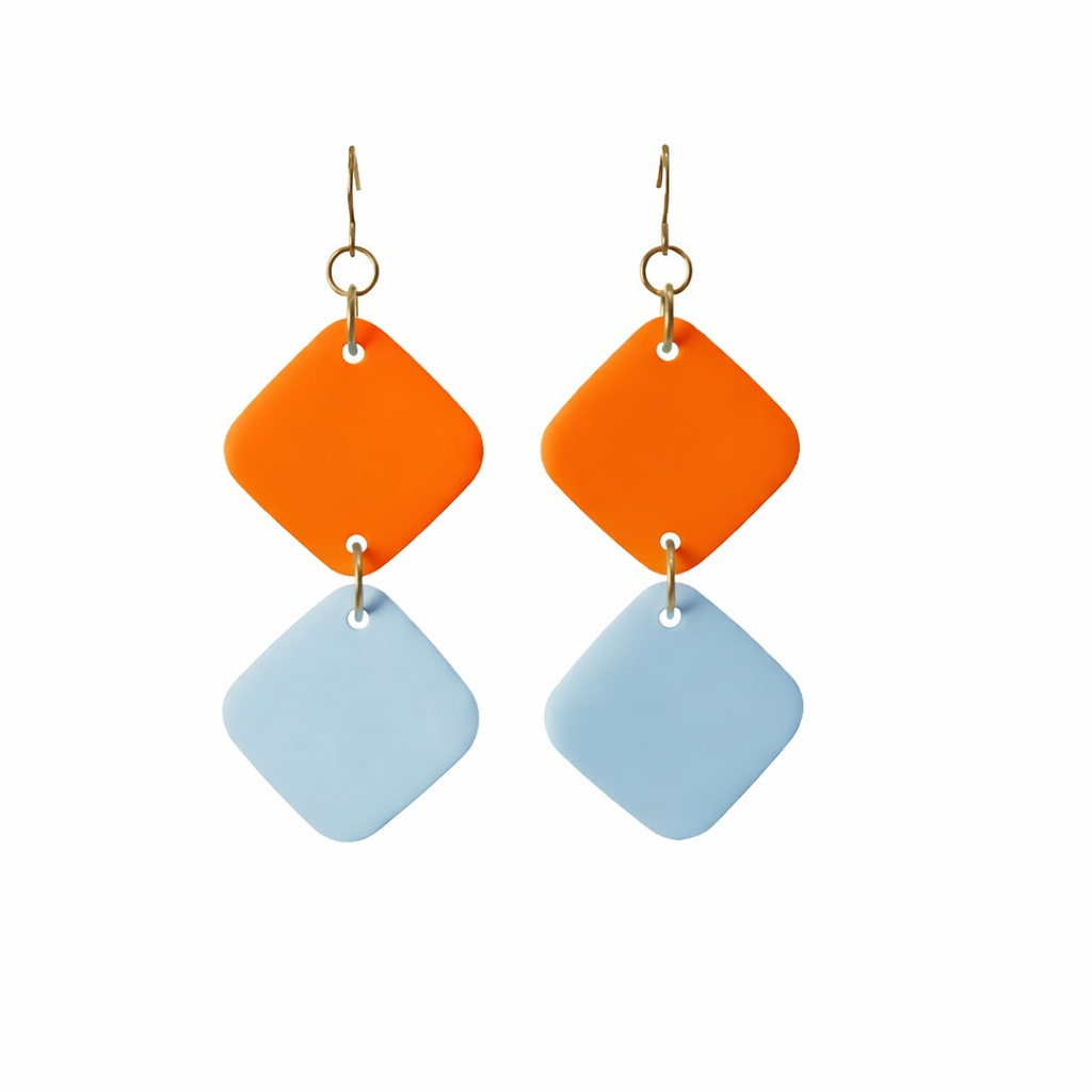 Pale Blue and Orange
