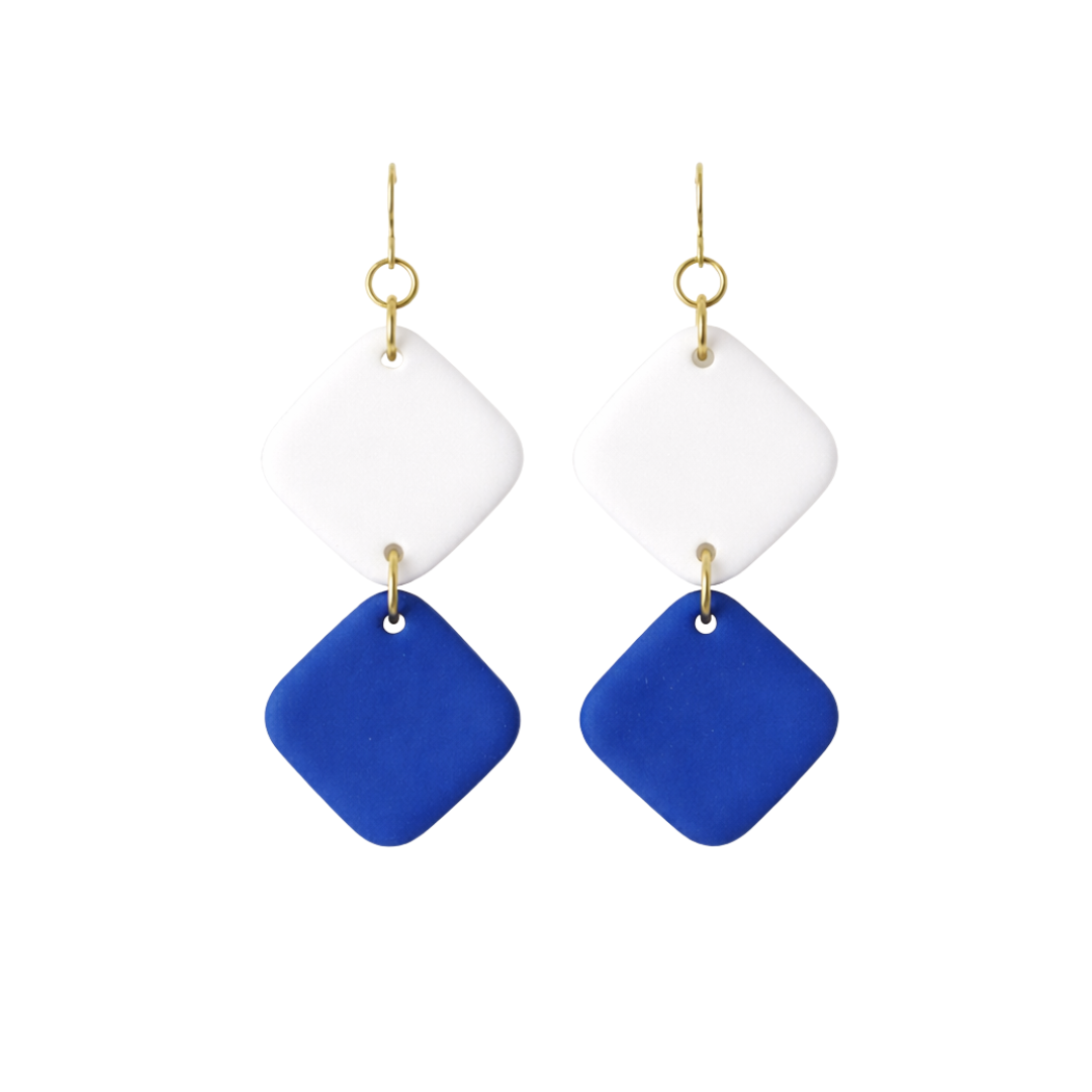 Royal Blue and White