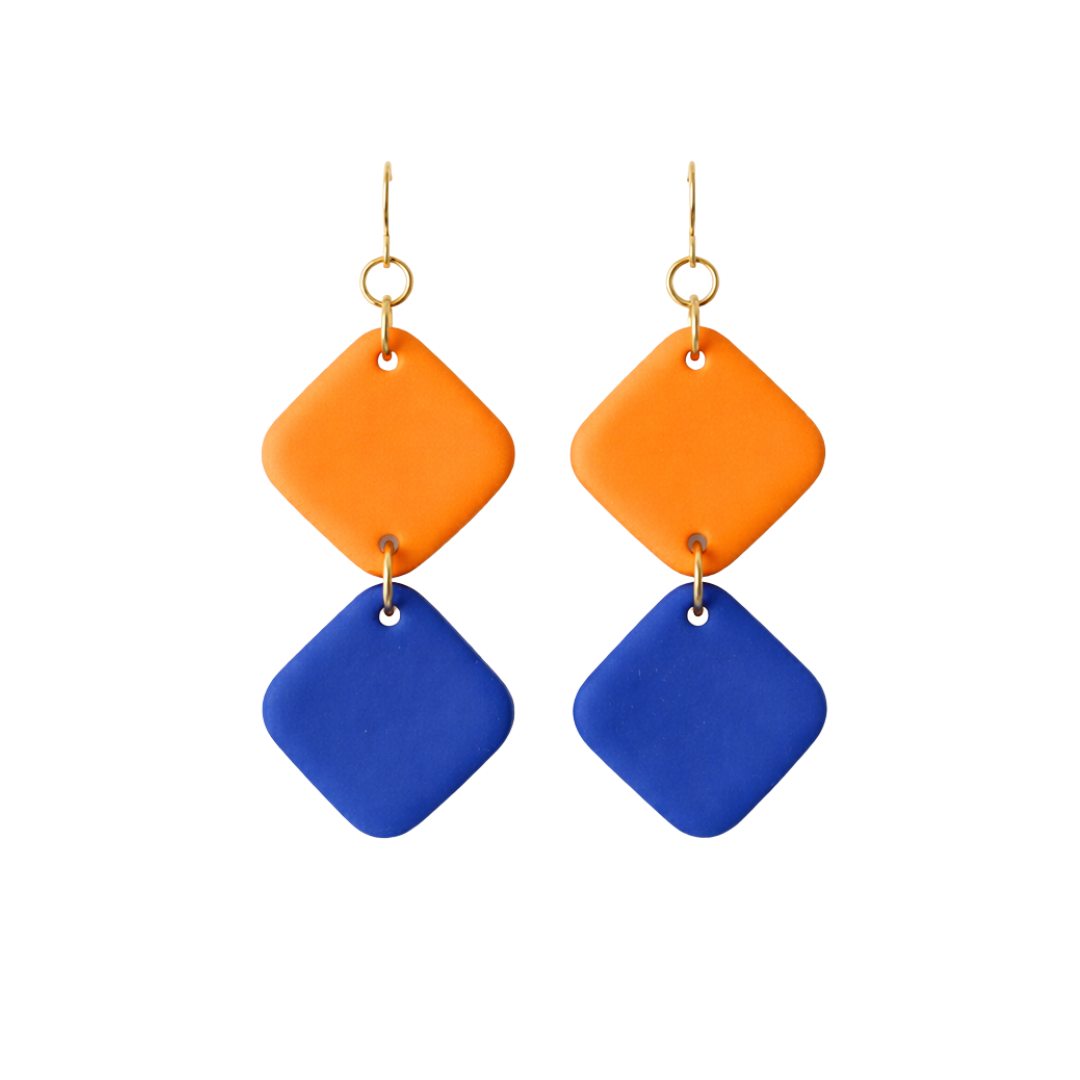 Ultramarine Blue and Orange