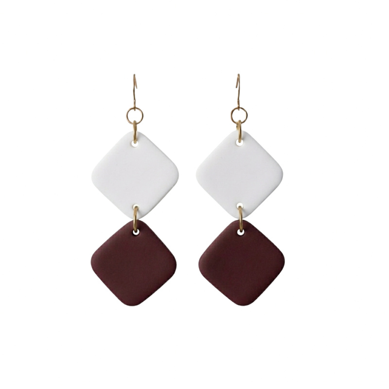 White and Maroon
