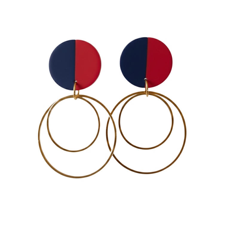 Navy and Red