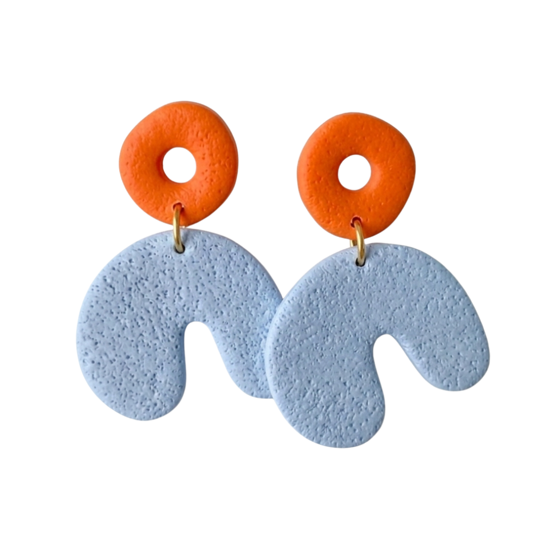 Pale Blue and Orange