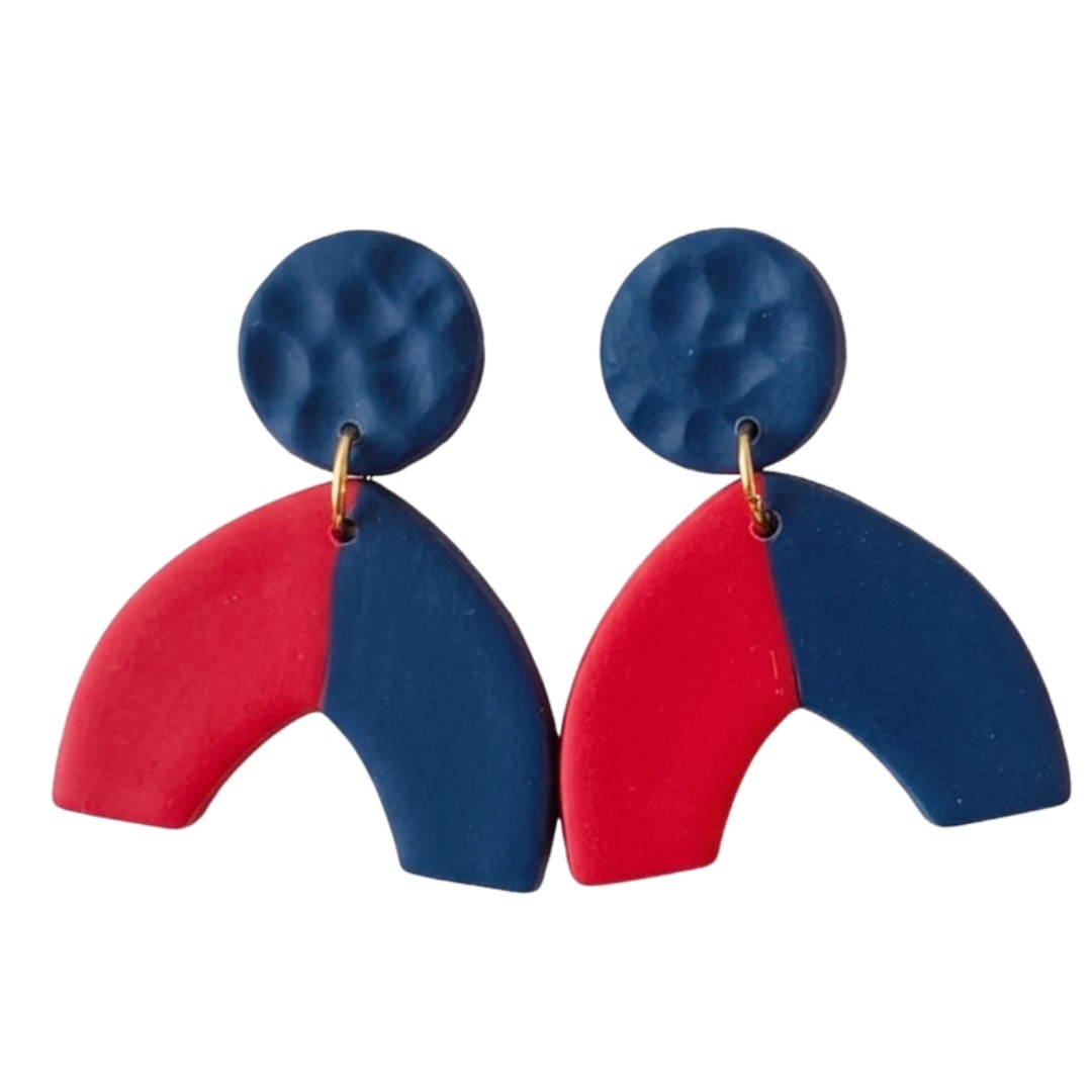 Navy and Red
