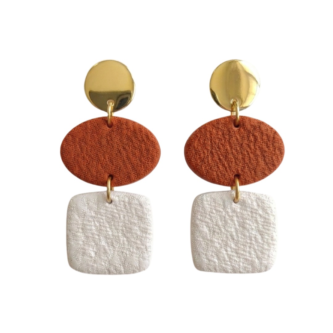Burnt Orange and White