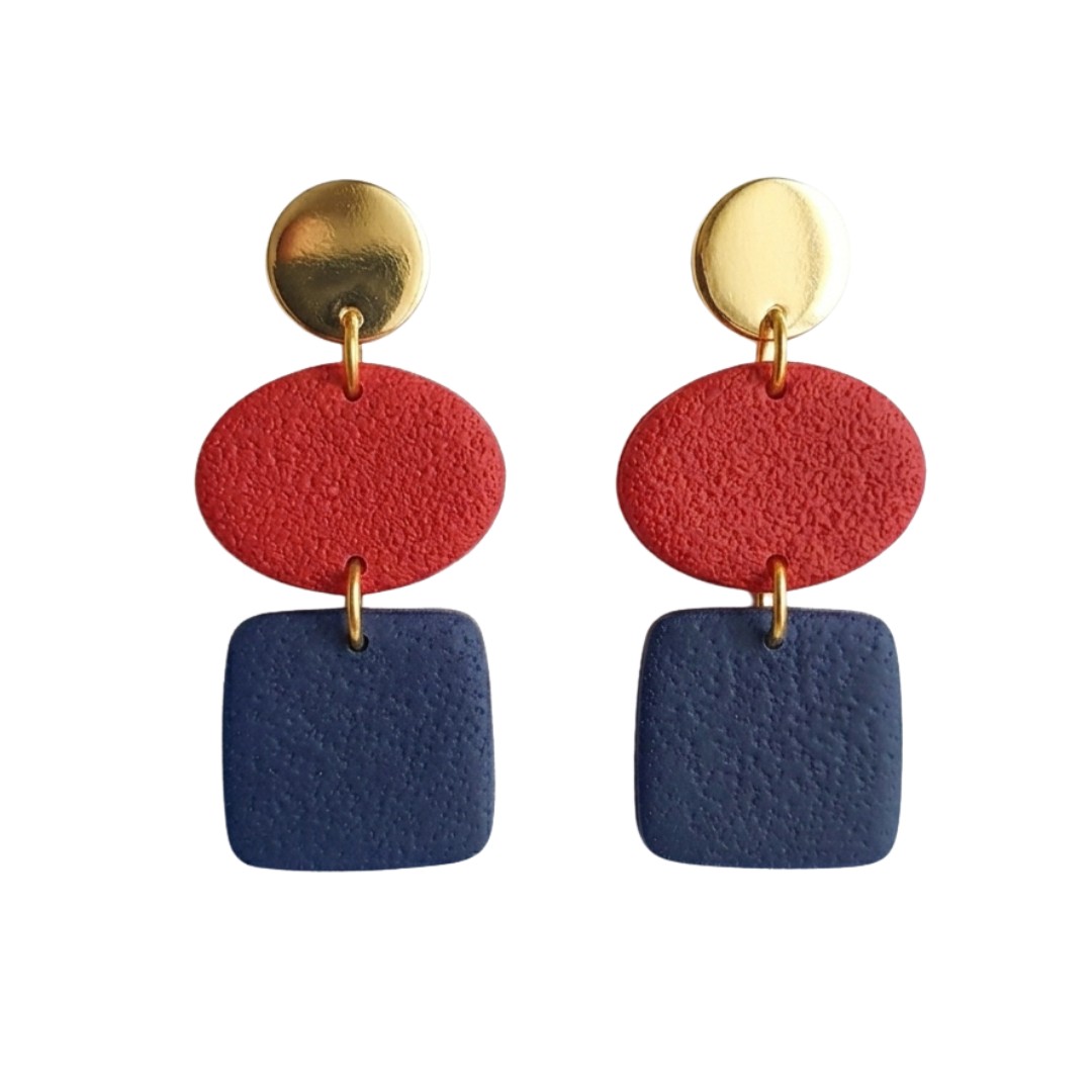 Navy and Red