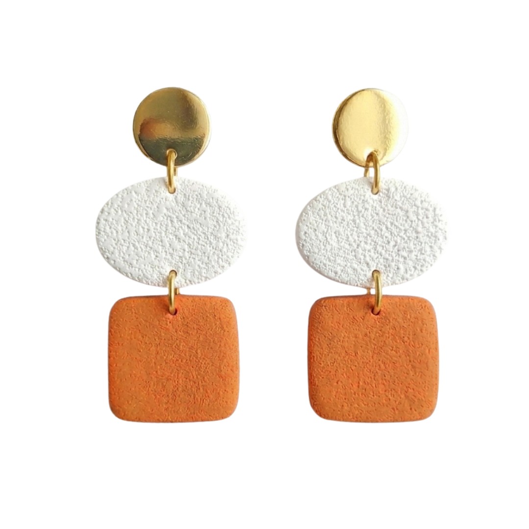 Orange and White