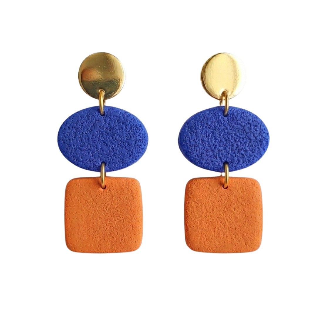 Ultramarine Blue and Orange