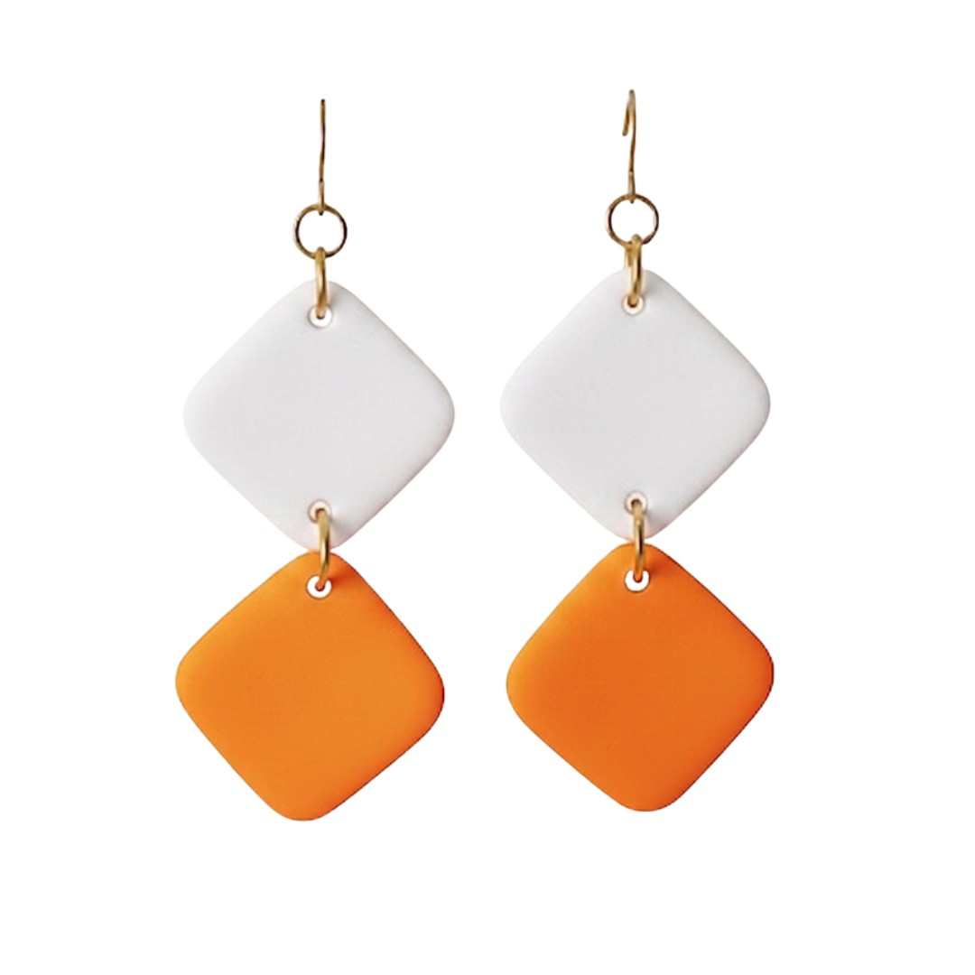 Orange and White