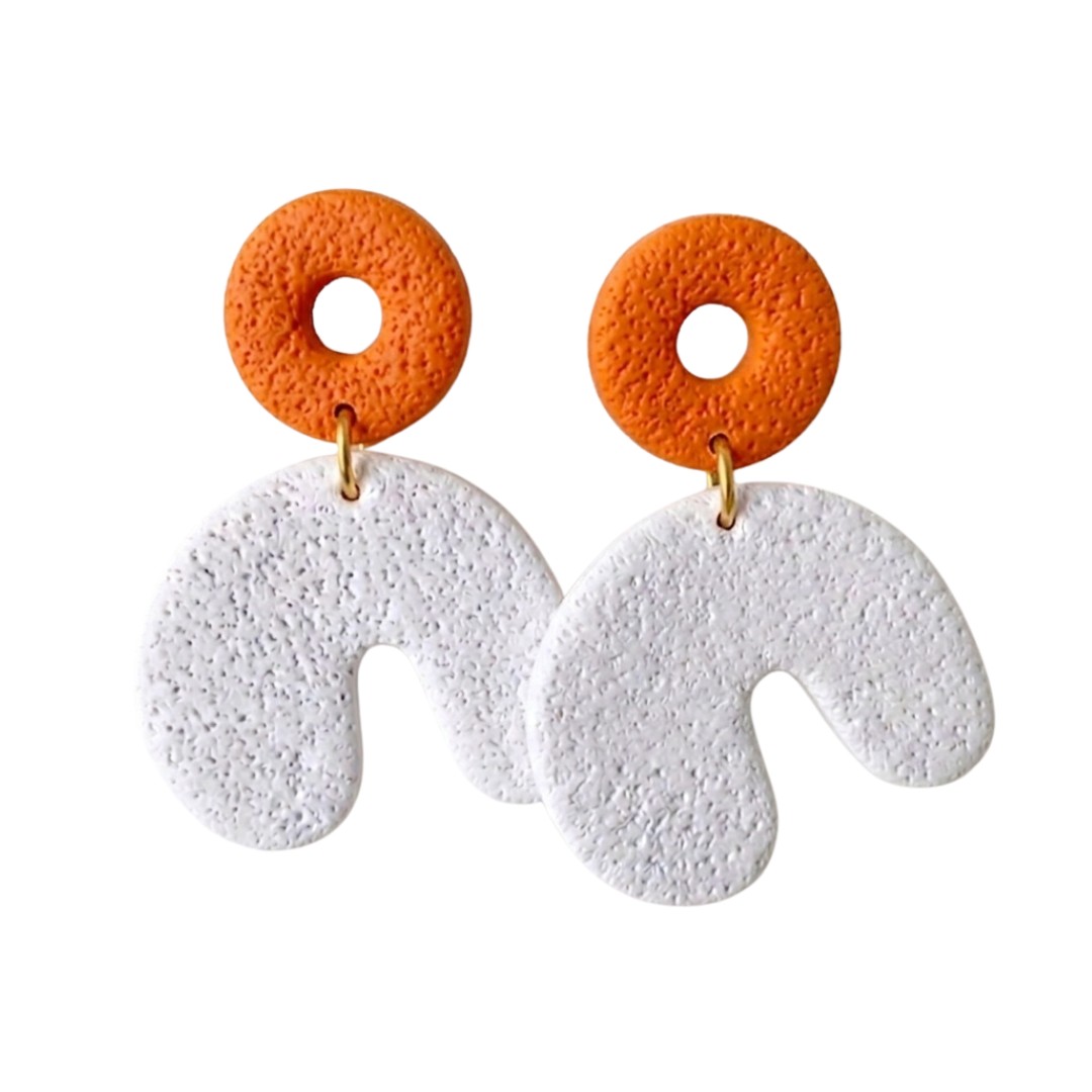 Orange and White