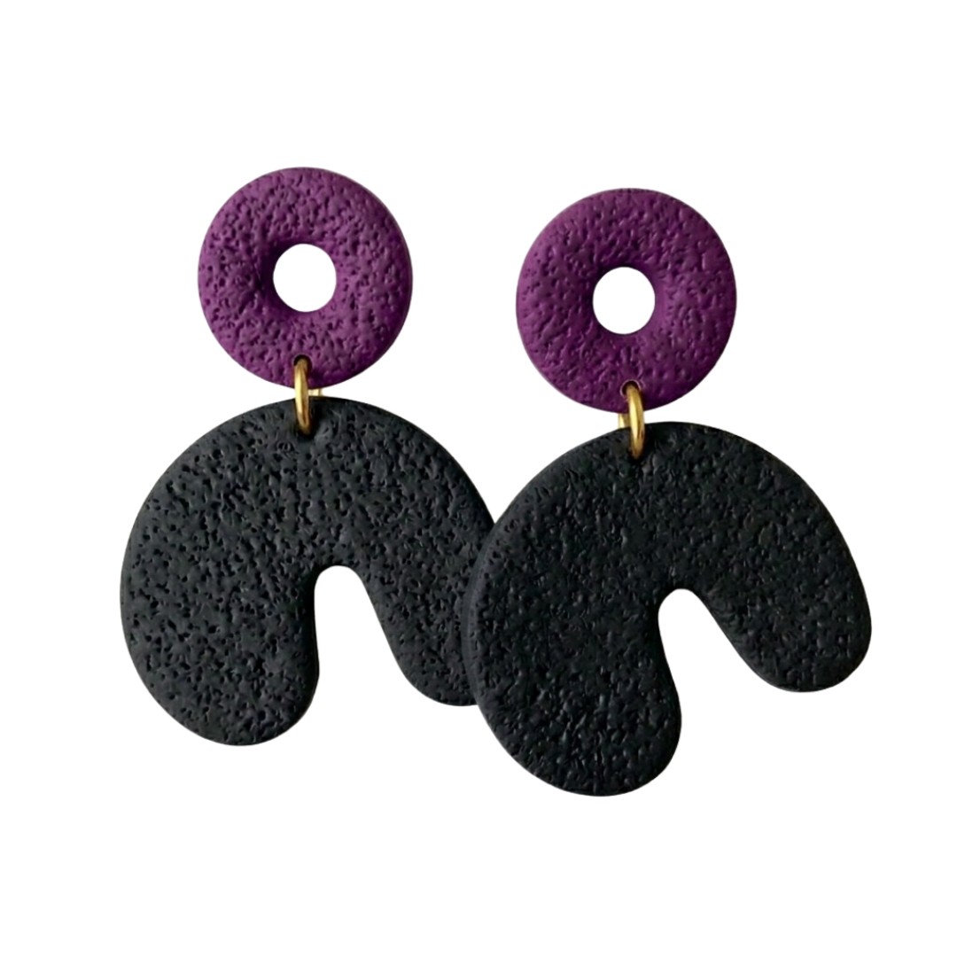 Purple and Black
