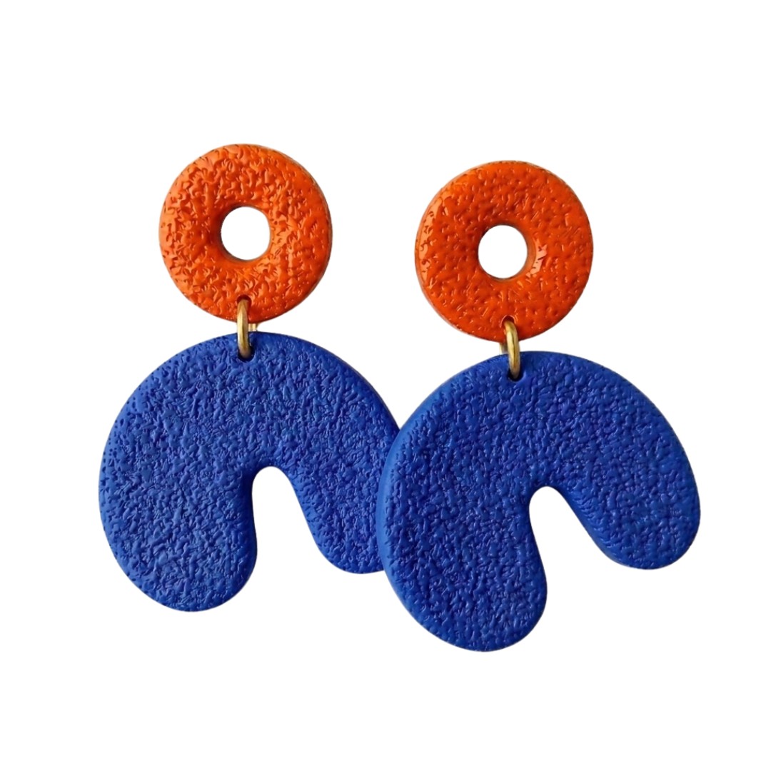Ultramarine Blue and Orange