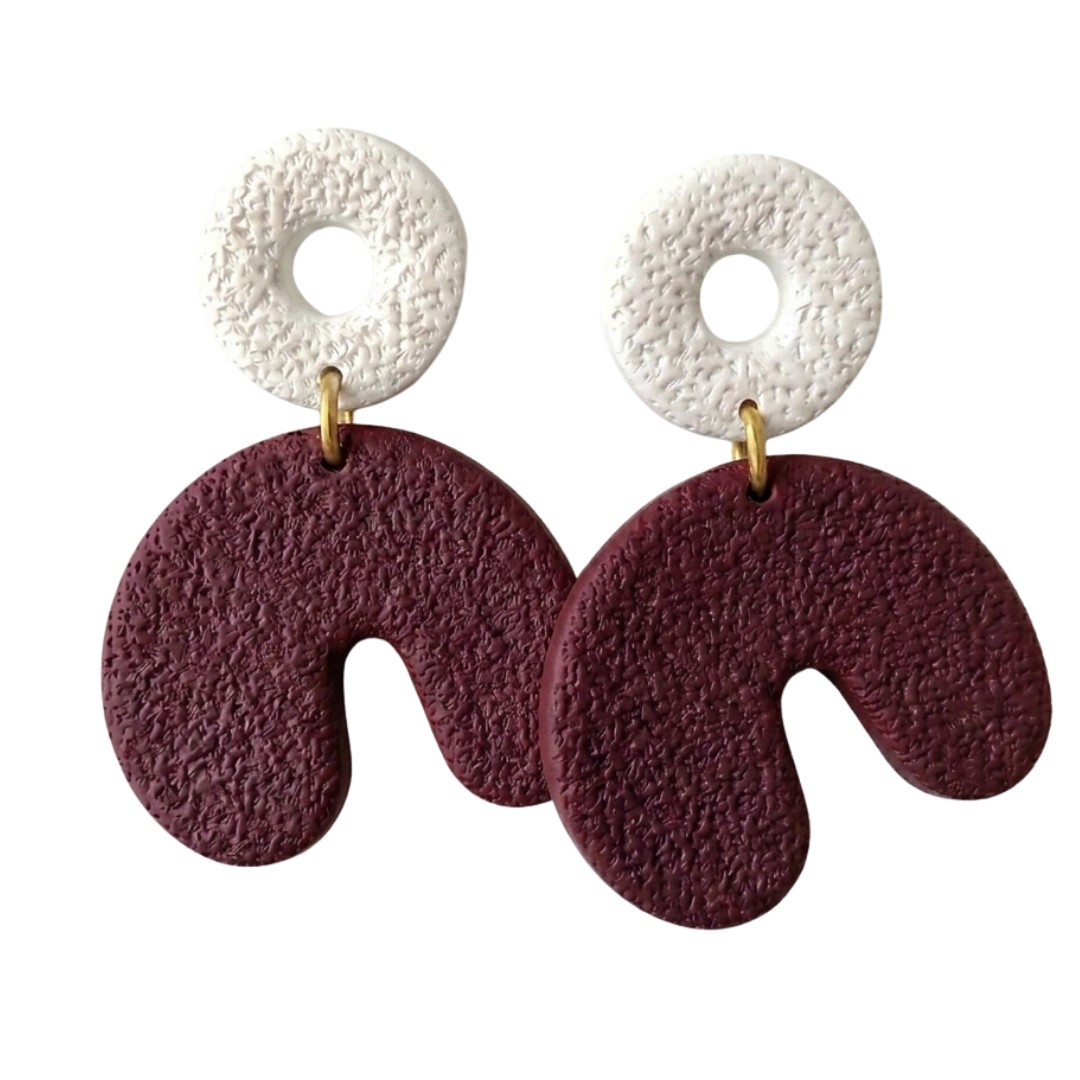 White and Maroon