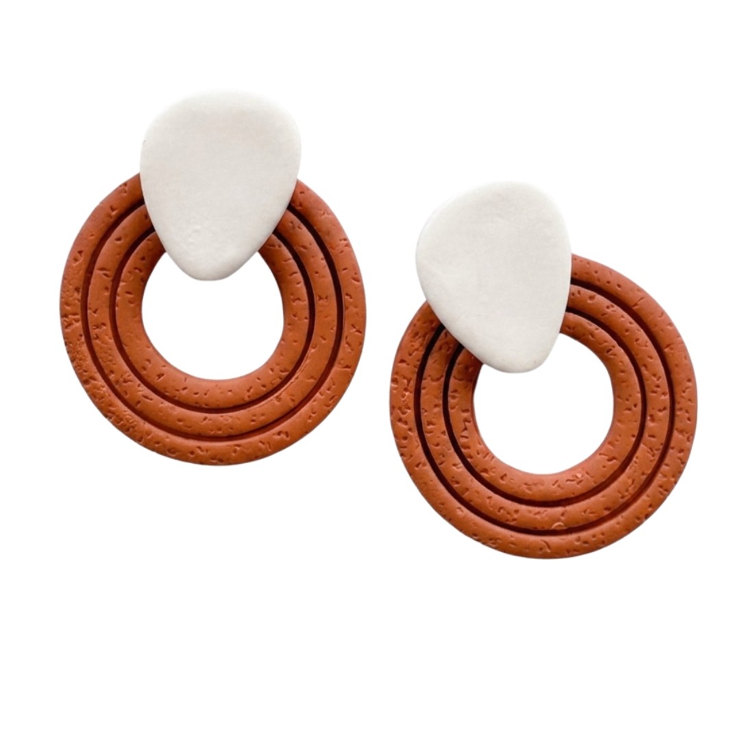 Burnt Orange and White
