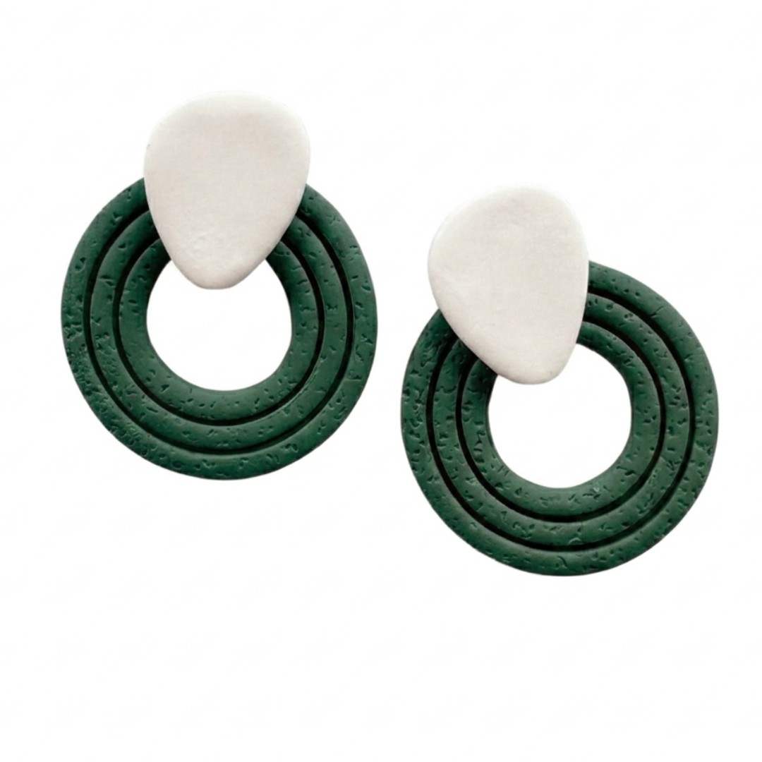 Forest Green and White