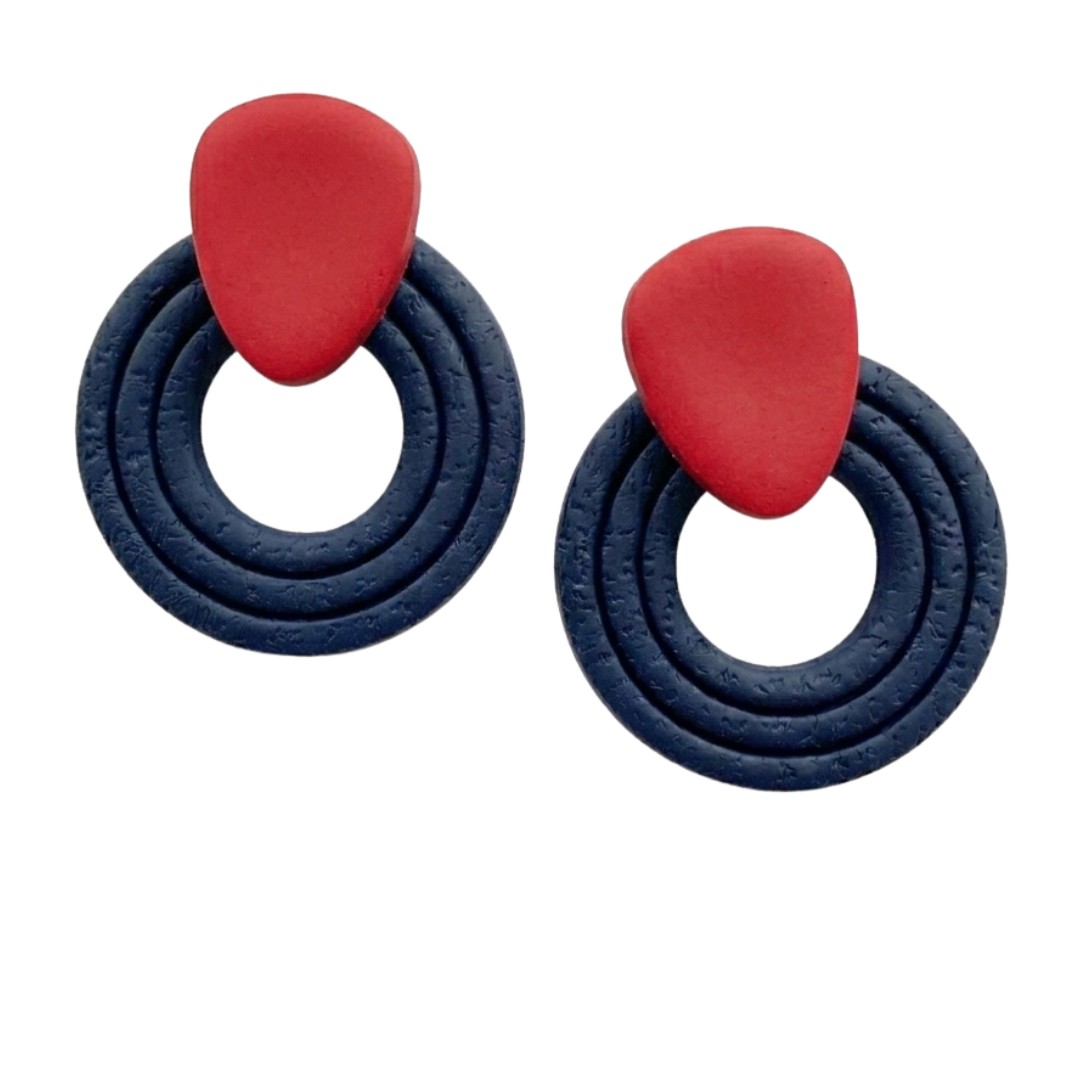 Navy and Red