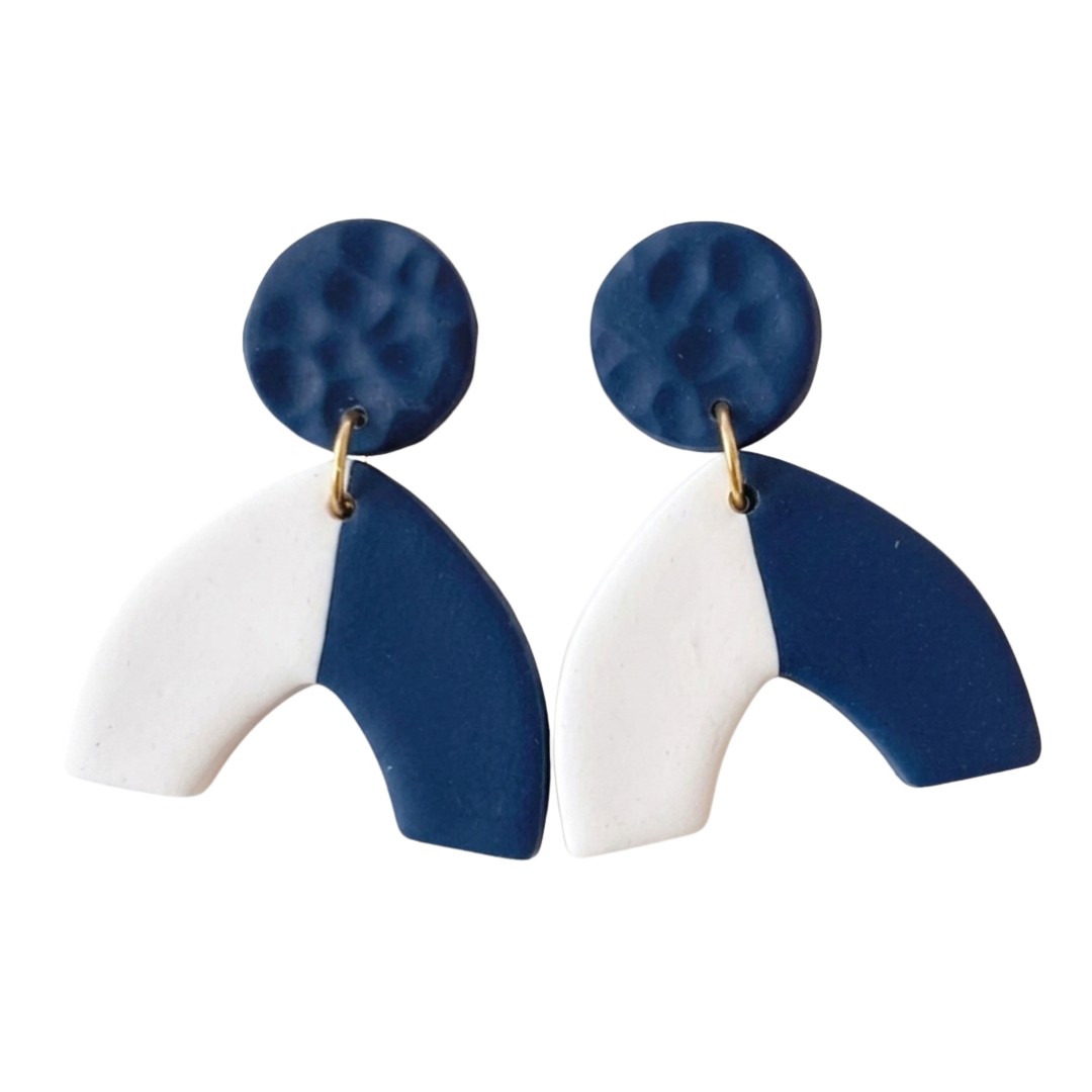 Navy and White