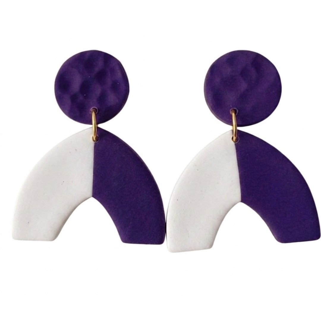 Purple and White