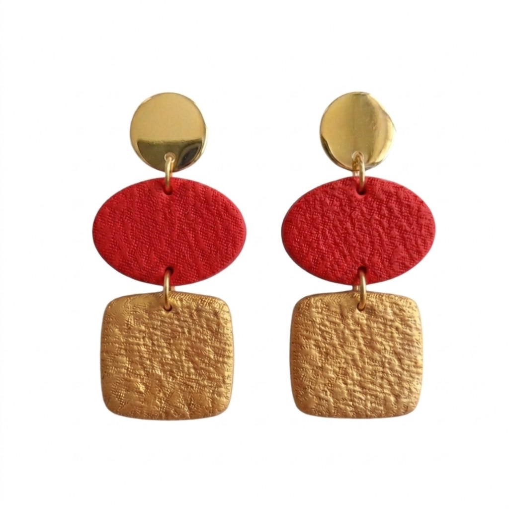 Sweet Tree Ann, handcrafted polymer clay earrings