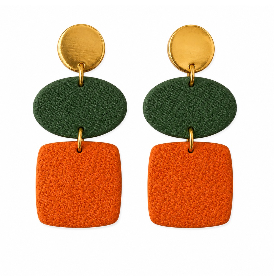Orange and Forest Green