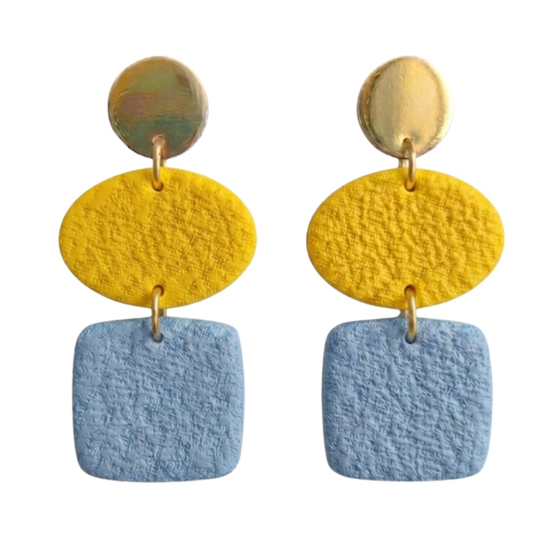 Pale Blue and Yellow
