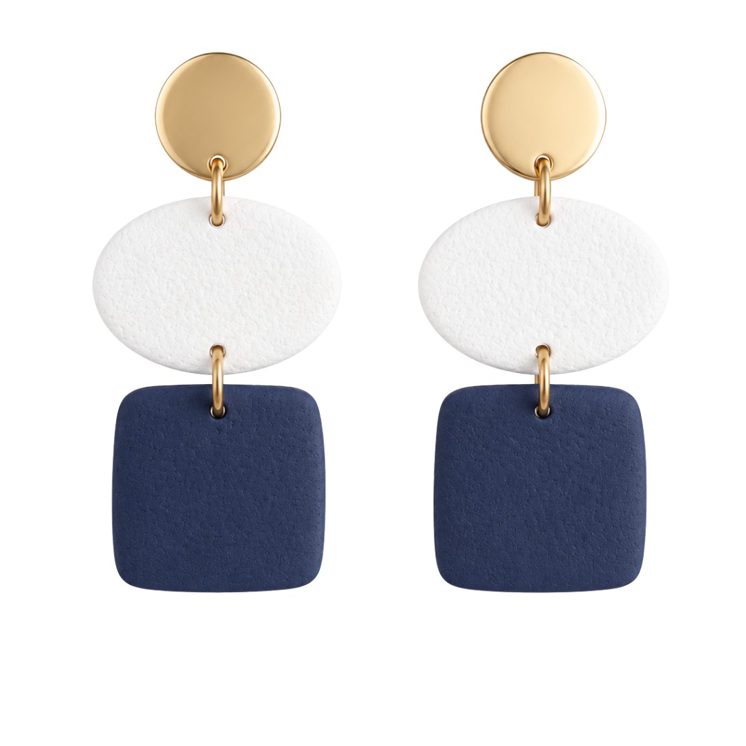 Navy and White