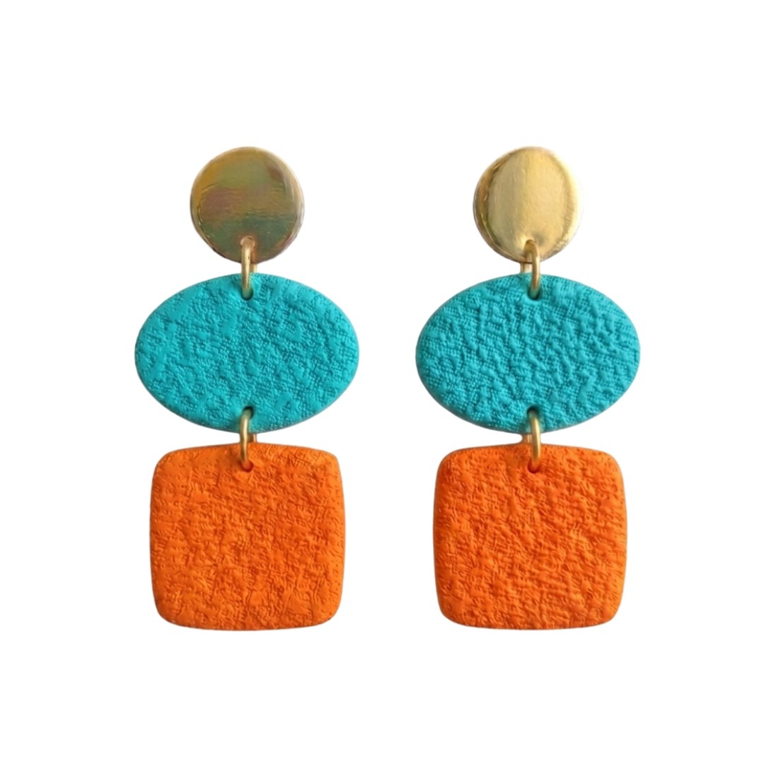 Ann — Aqua and Orange