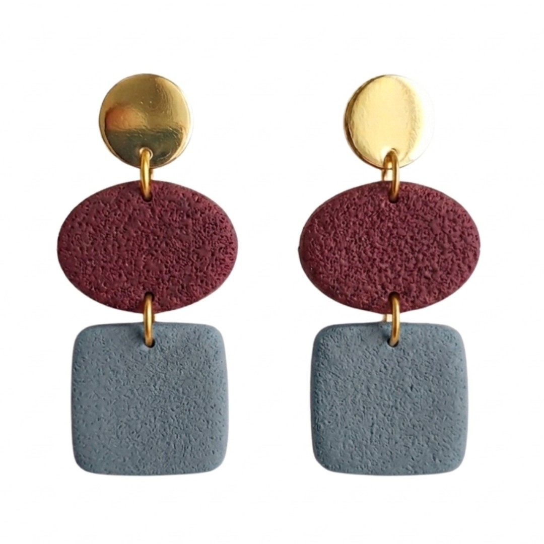 Bluestone and Maroon