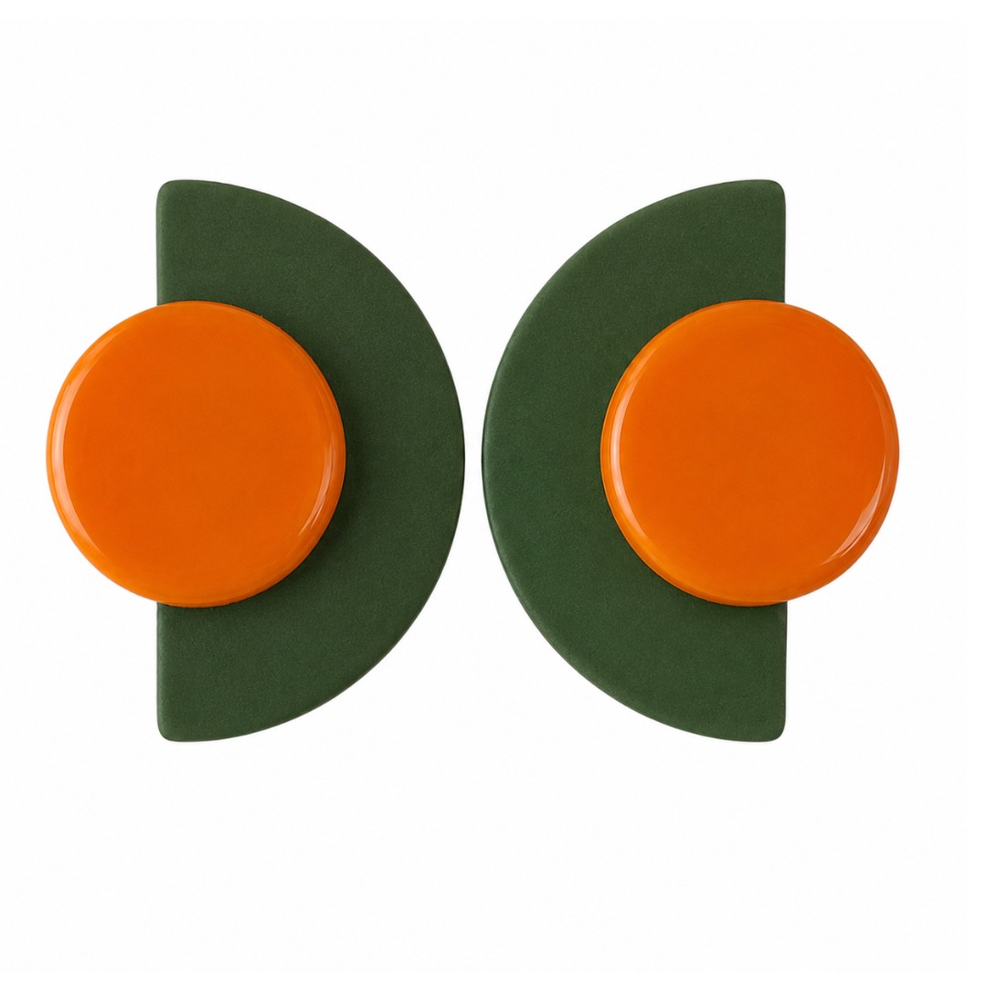 Orange and Forest Green