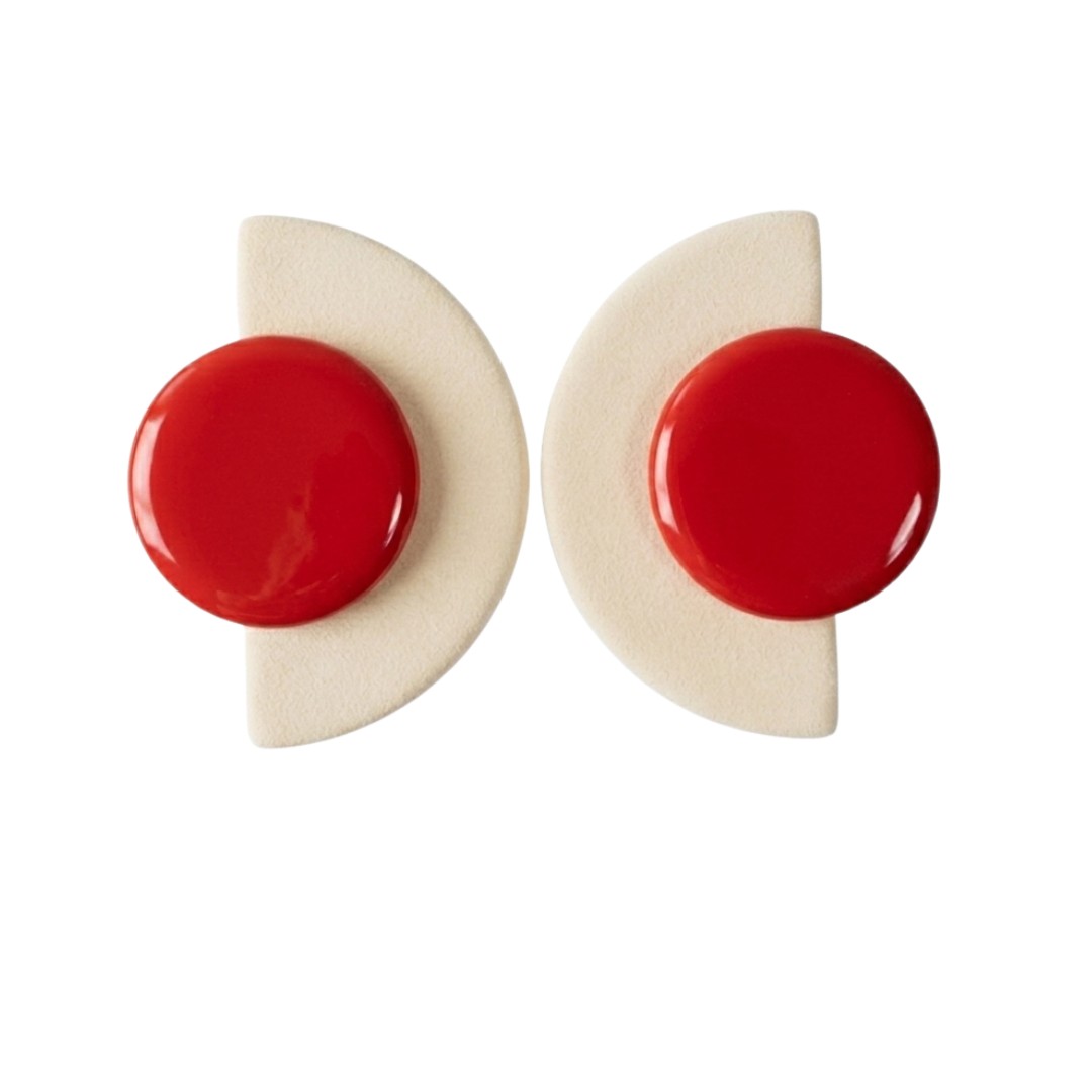Ivory and Red