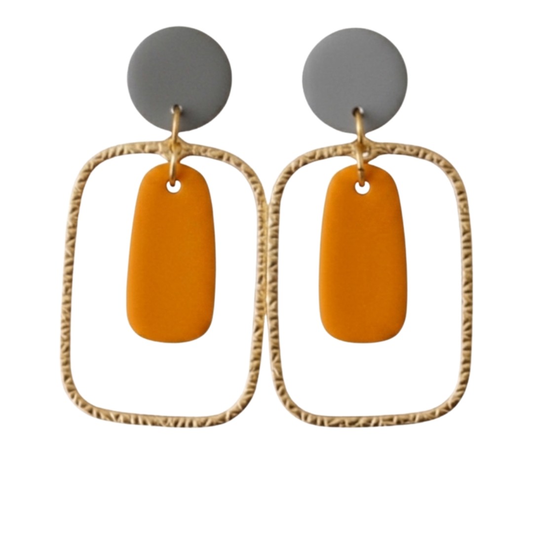 Grey + Orange
