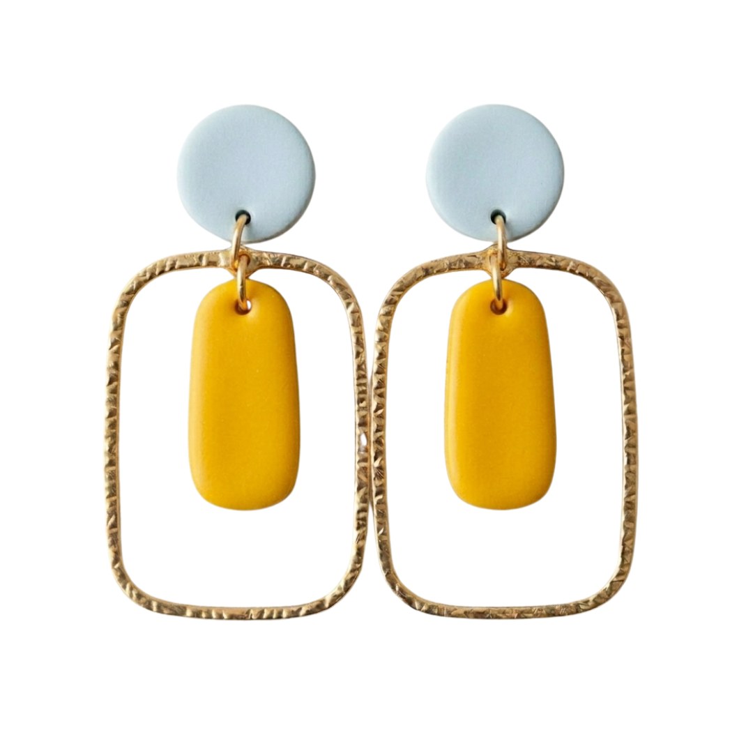 Pale Blue and Yellow