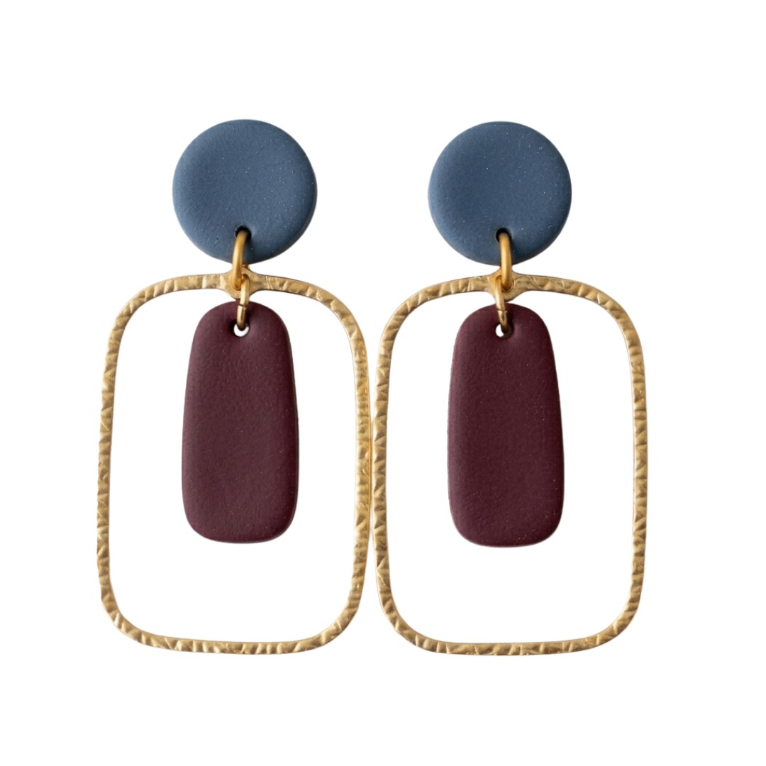 Bluestone and Maroon