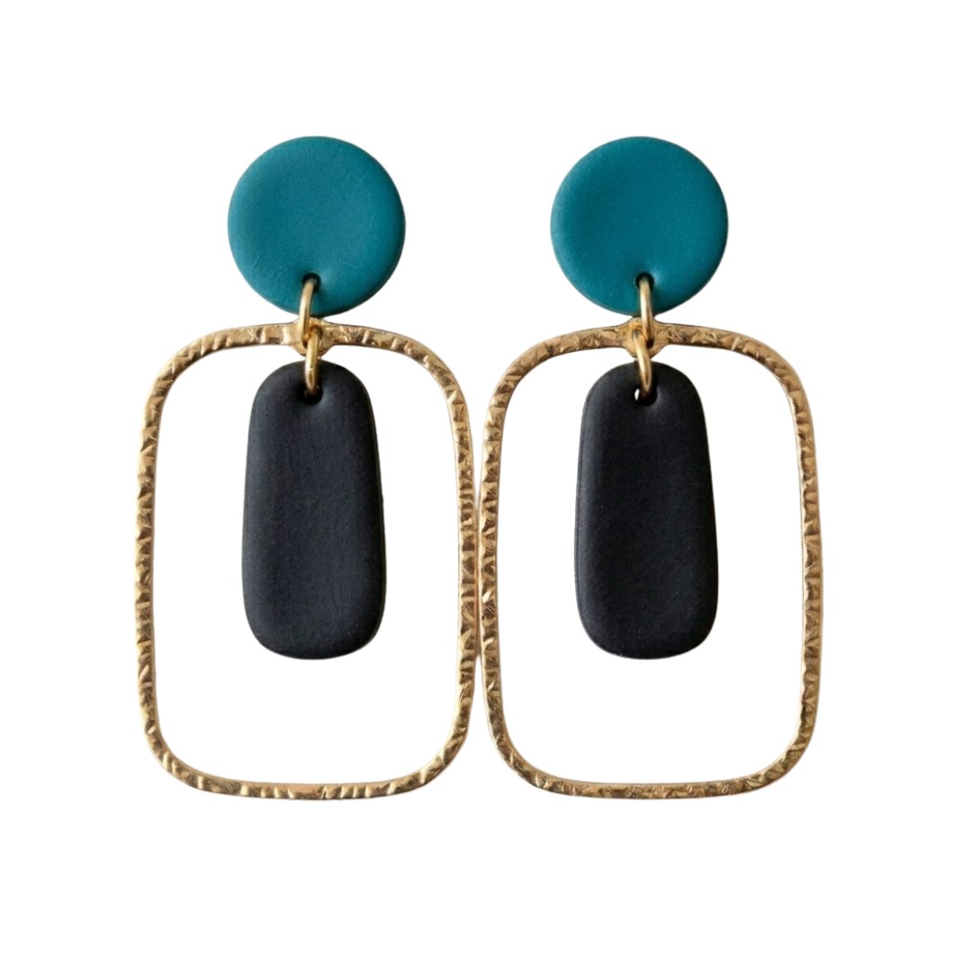 Teal and Black
